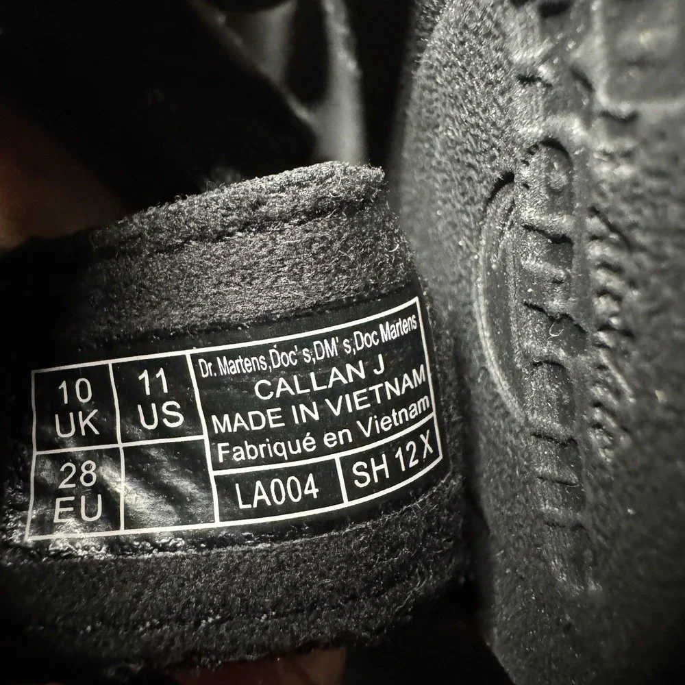 Dr Martens  Kids Callan J Black‎ Leather Sandals sizes US 11 Kids AirWair